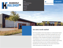Tablet Screenshot of bouwbedrijfhulshof.nl